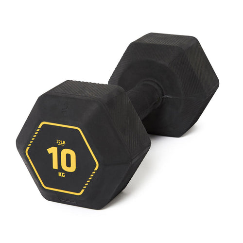 





10 kg Cross Training & Weight Training Hexagonal Dumbbell - Black