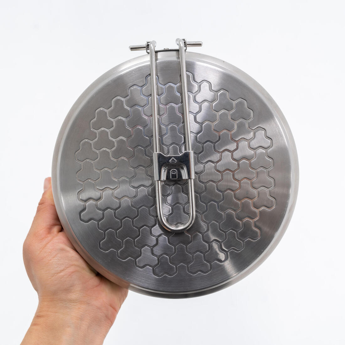 Hiker's camp frying pan MH100 stainless steel with two-layer bottom (0.9L)