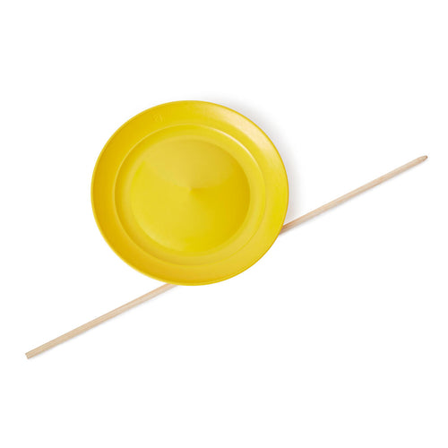 





Spinning Plate + Wooden Stick - Yellow