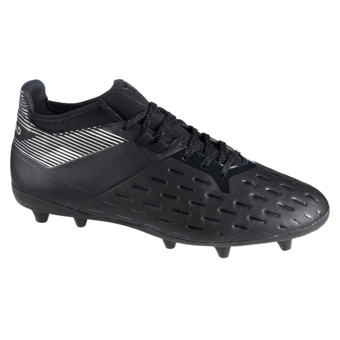 Adult Dry Artificial Pitch Moulded Rugby Boots Advance 500 - Black/Grey