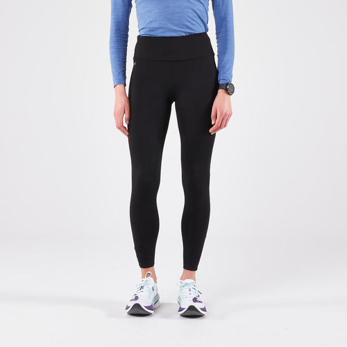 





Women's warm running leggings-KIPRUN Run 100 Warm-Black