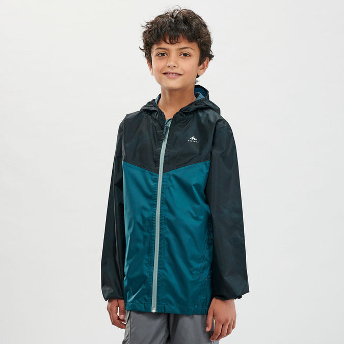 





Kids’ waterproof hiking jacket with zip, 7-15 years, MH100, photo 1 of 8