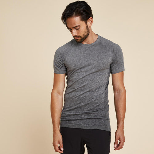 





Men's Seamless Short-Sleeved Dynamic Yoga T-Shirt