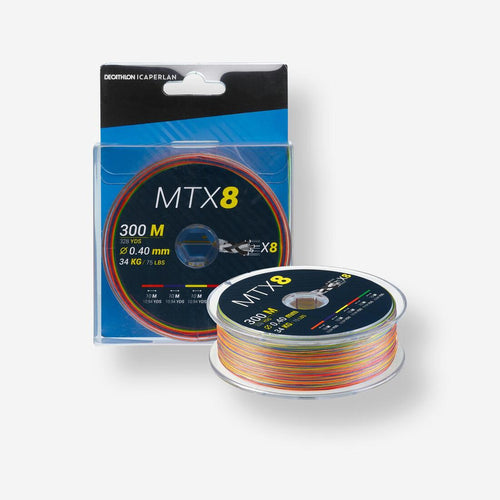 





8-strand EXOTIC braid MTX8 MULTICOLOUR 300 M 40/100 Sea fishing