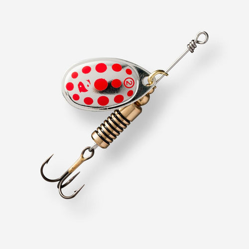 





WETA + #2 SILVER RED DOTS PREDATOR FISHING SPINNER