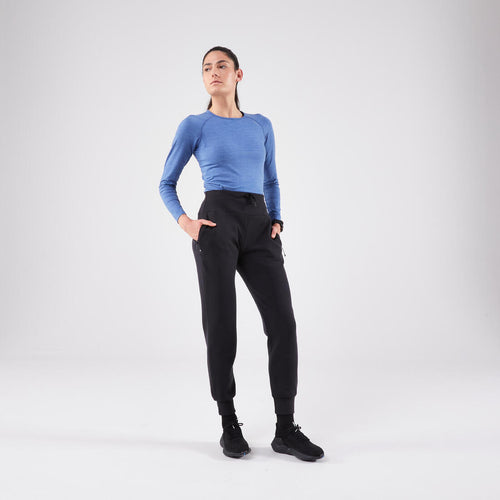 





Women's warm running trousers-KIPRUN RUN 500 Warm-Black