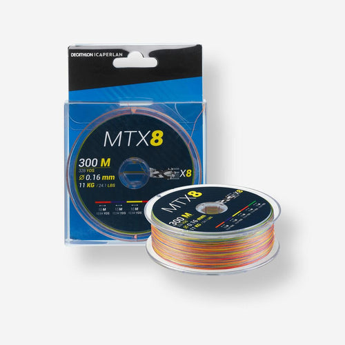 





8-strand braid MTX8 MULTICOLOUR 300 M 20/100 Sea fishing