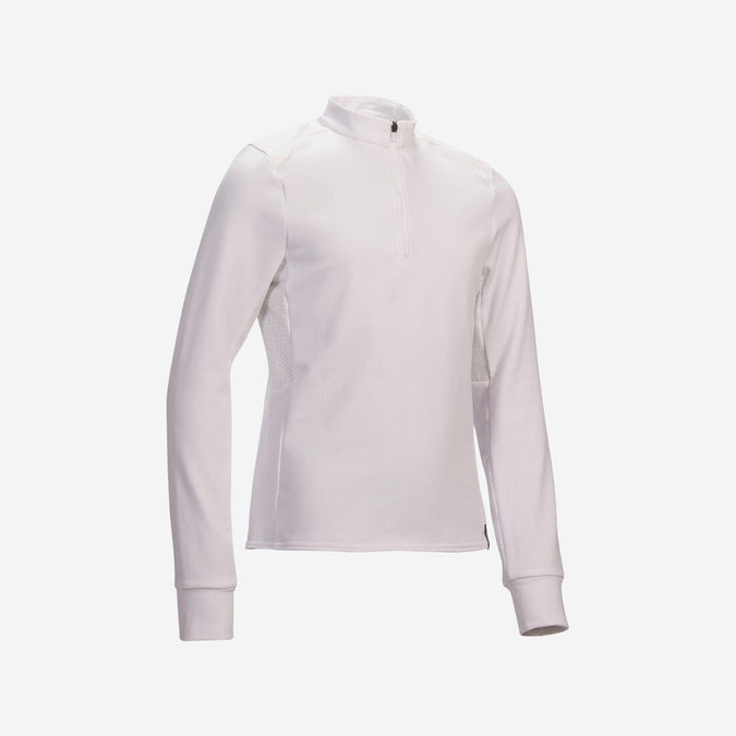 





Kids' Horse Riding Long-Sleeved Warm Competition Polo 500 - White, photo 1 of 9