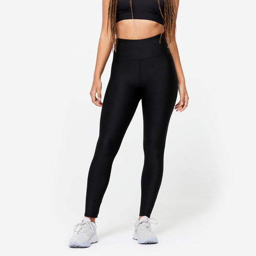 





Women's High-Waisted Cardio Fitness Leggings - Smoky Black