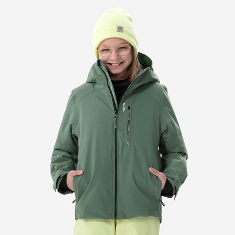 





Kids’ Warm and Waterproof Ski Jacket 550 - Green