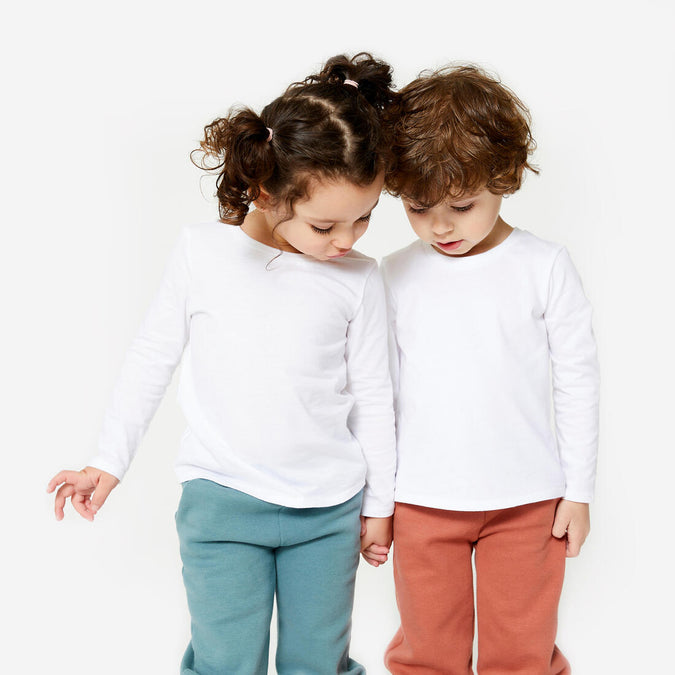 





Kids' Basic Cotton Long-Sleeved T-Shirt - White, photo 1 of 5