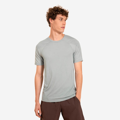 





Men's Short-Sleeved Second-Skin Effect Yoga T-Shirt