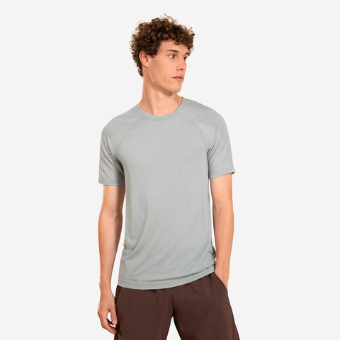 





Men's Short-Sleeved Second-Skin Effect Yoga T-Shirt