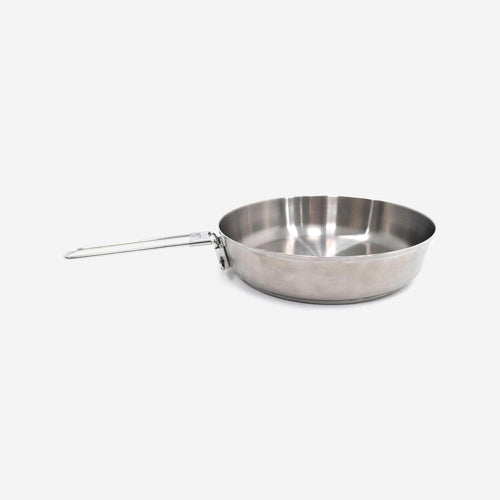 





Stainless steel camping frying pan 500 with double bottom -1.2 L - diam. 20 cm