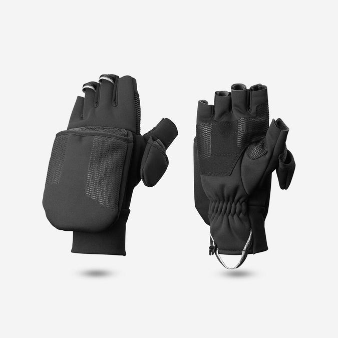 





Adult warm and windproof mountain trekking mittens - MT900 black, photo 1 of 6