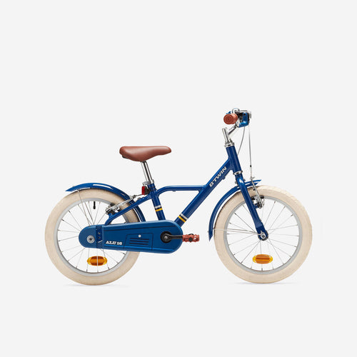 





Kids' 16-inch, chain guard, easy-braking bike, blue