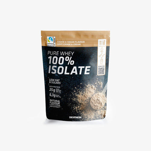 





100% Pure whey isolate cookie & cream flavour, 900 g