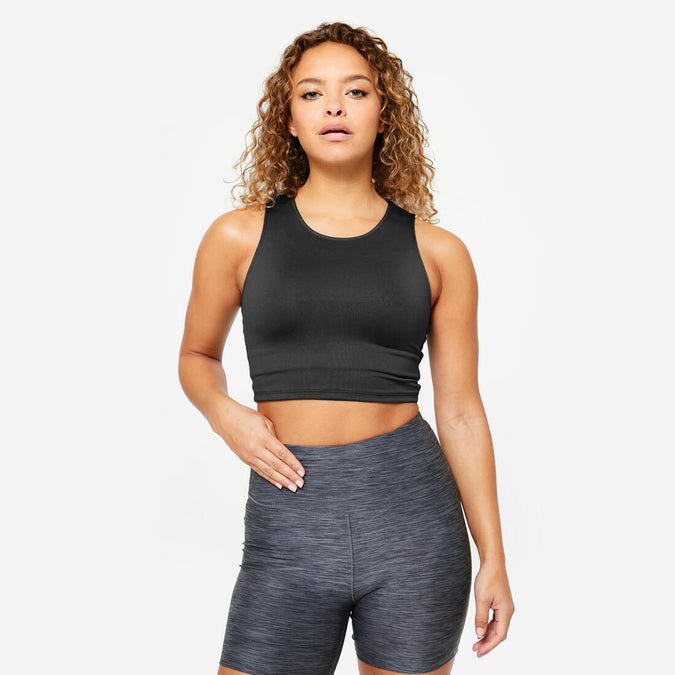 





Women's Fitness Cropped Tank Top - Black, photo 1 of 6