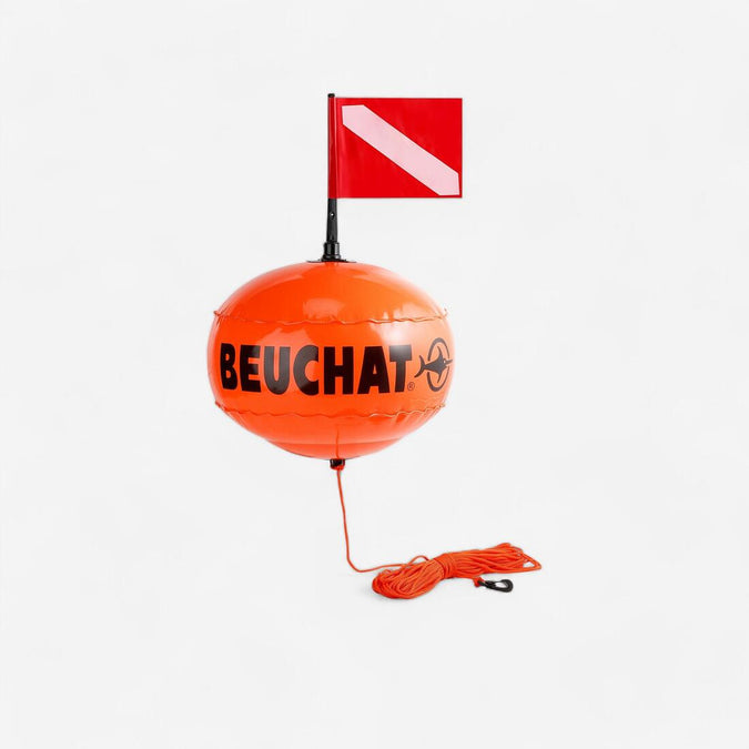 





Inflatable, round spearfishing surface marker buoy, photo 1 of 9