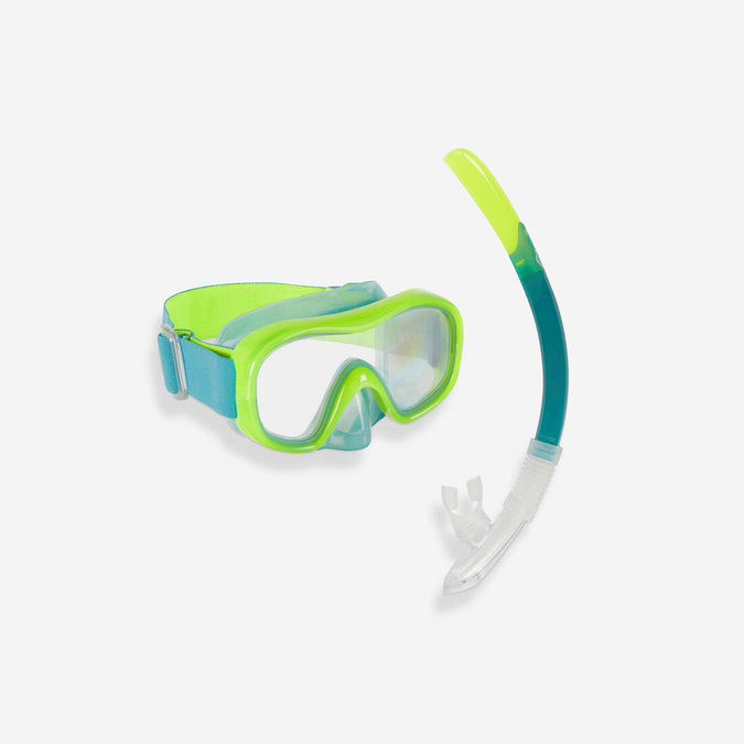 





Kids' Snorkelling Diving Kit Mask and Snorkel 100 - Neon, photo 1 of 10