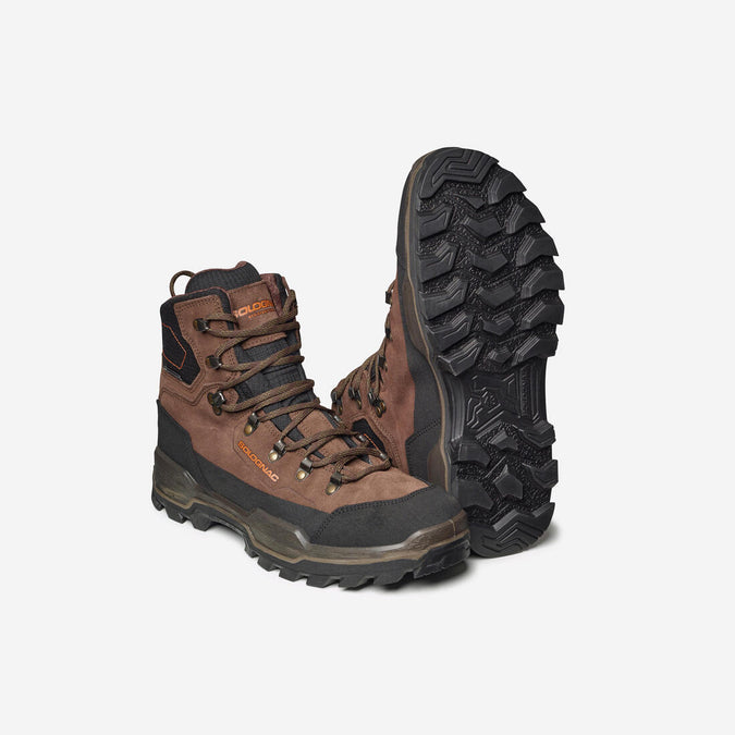 





WATERPROOF ROBUST HUNTING BOOTS CROSSHUNT 500 - BROWN, photo 1 of 5