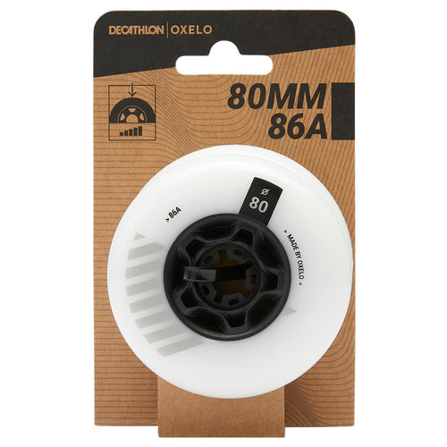 





80 mm 86A Freeride Inline Skating Wheels 4-Pack - White