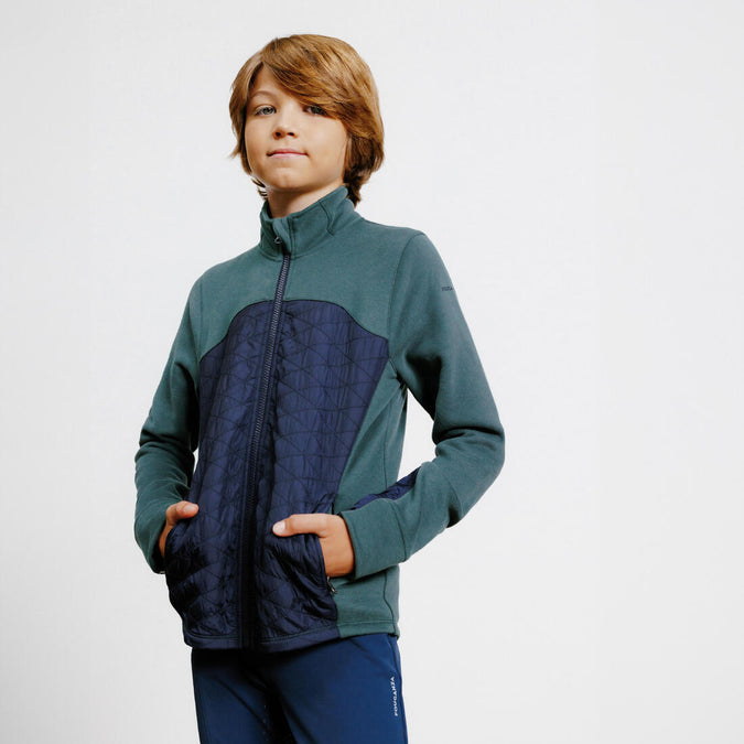 





Kids' Horse Riding Dual Fabric Zip Sweatshirt 500, photo 1 of 6