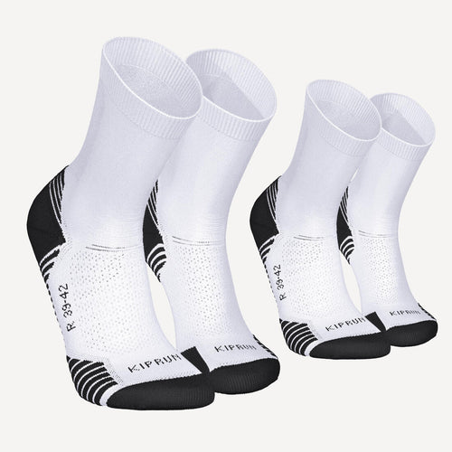 





PACK OF 2 PAIRS OF RUN500 THICK MID-CALF RUNNING SOCKS