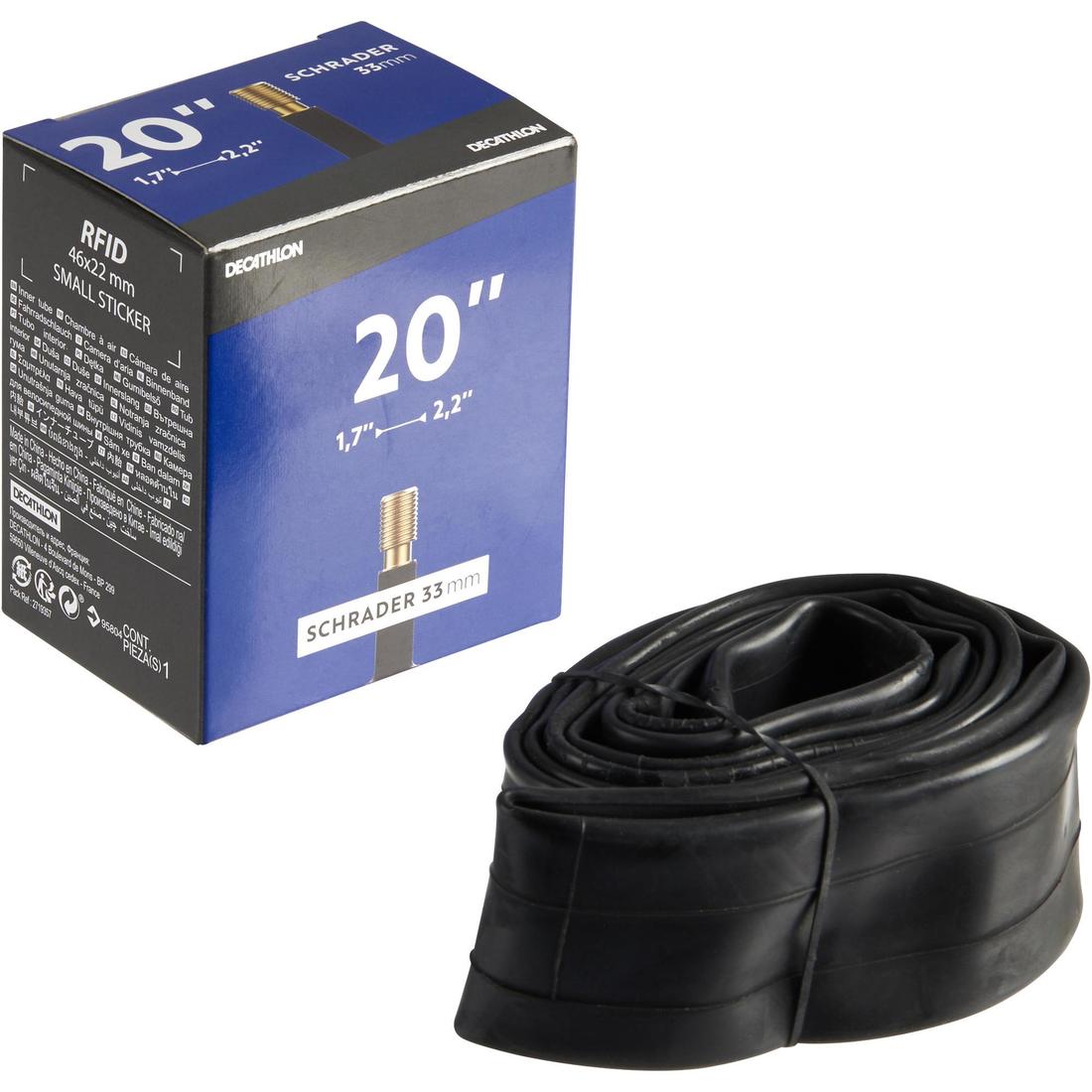 20x1.7-2.2 Bike Inner Tube - Schrader
