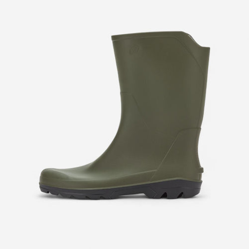 





Men’s short and lightweight waterproof wellies LAND 100 green