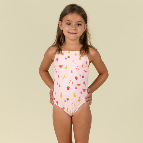 





Baby Girls’ One-Piece Swimsuit pink with Fruit print