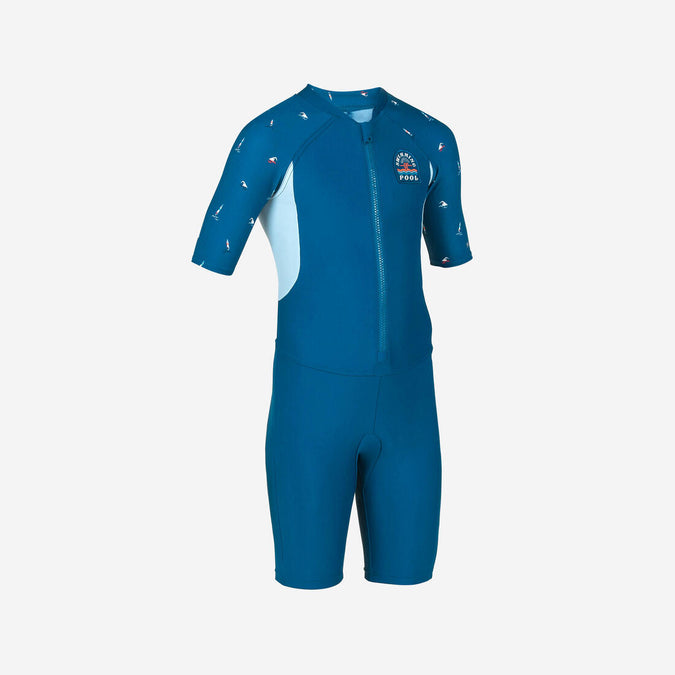 





Boy's Wetsuit - Shorty 100 Short Sleeve - Navy Blue / Blue, photo 1 of 4