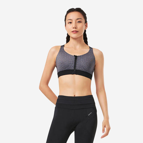 





Women's High Support Zipped Sports Bra with Cups