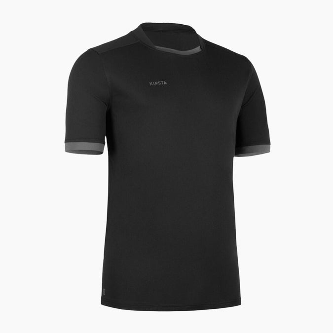 





Men's Short-Sleeved Rugby Shirt R100 - Black/Grey, photo 1 of 5