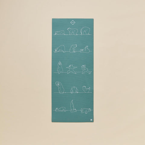 





Kids' Yoga Mat 150 cm ⨯ 60 cm ⨯ 5 mm - Khaki Bear