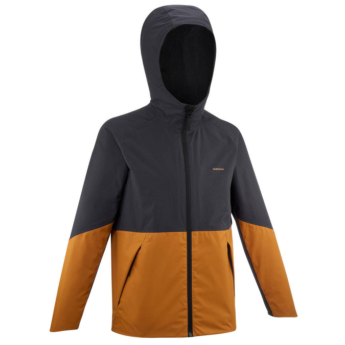 





Kids’ Waterproof Hiking Jacket - MH500 Aged 7-15 - Grey and Ochre, photo 1 of 10