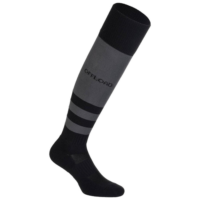





Adult Rugby High-Cut Socks R500 - Black/Grey, photo 1 of 8