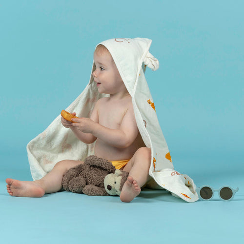 





Baby Swimming Towel cotton with hood SAVANNAH print