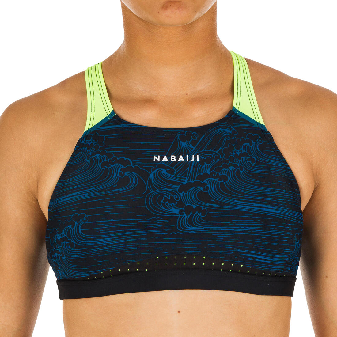 Girls' Swimming Swimsuit Top  Kamyleon - Sea