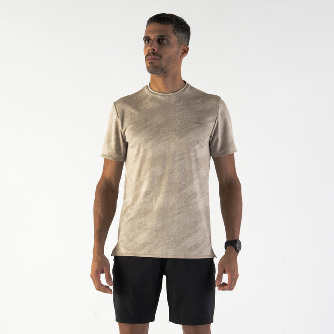 





Men's Running Breathable T-shirt KIPRUN Run 500 Dry Graph Beige, photo 1 of 5