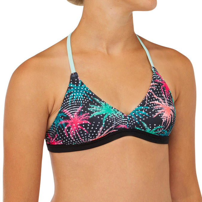 





GIRL'S SURF SWIMSUIT TRIANGLE TOP BETTY 500 BLACK, photo 1 of 7