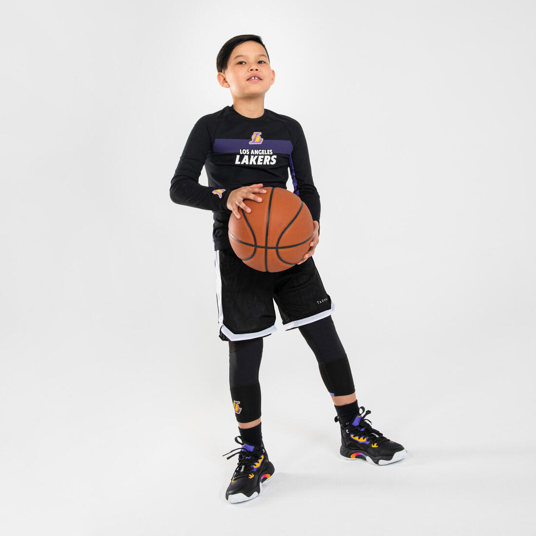 Kids' Basketball Shoes SE900 Mini Me - Black/NBA Los Angeles Lakers