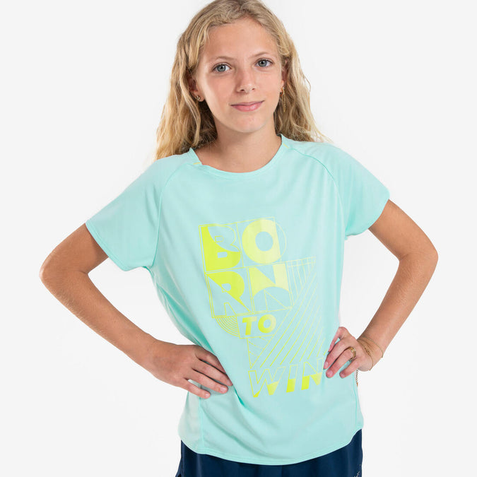 





Girl's KIPRUN DRY+ 500 breathable running T-shirt - pastel green, photo 1 of 9