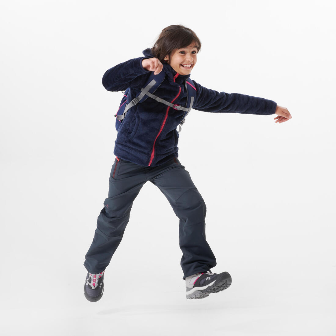 Kids’ Warm Hiking Fleece Jacket - MH500 Aged 7-15