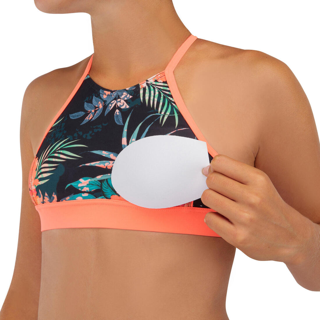 GIRL'S SURF SWIMSUIT CROP TOP BAHA 900