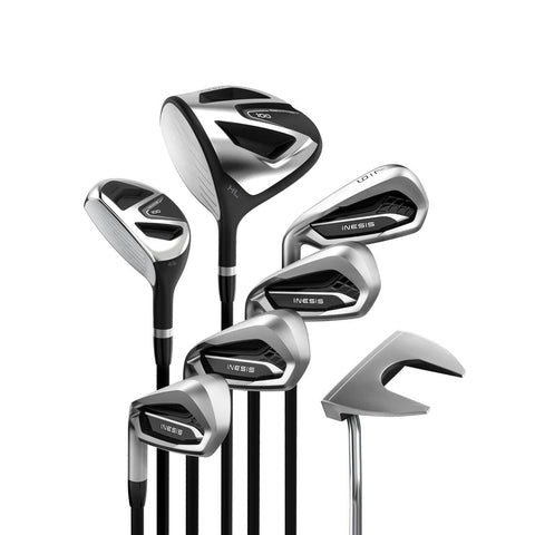 





ADULT GOLF KIT 7 CLUBS LEFT HANDED GRAPHITE SIZE 2 - INESIS 100