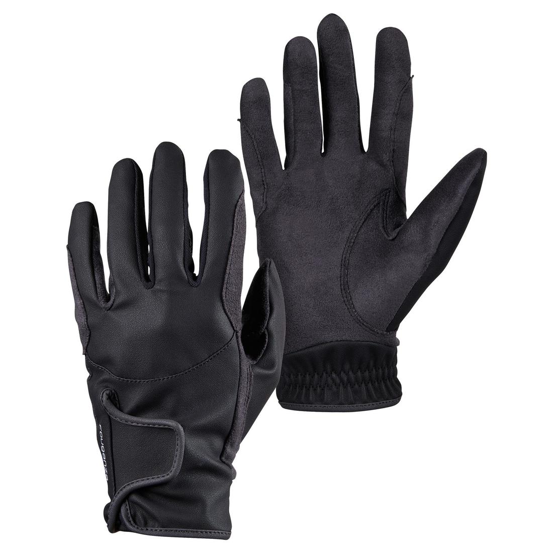 Kids' Horse Riding Gloves 500 - Duck