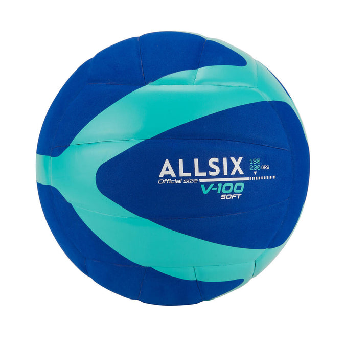 





180-200 g Volleyball for 4- to 5-Year-Olds V100 Soft - Blue, photo 1 of 3