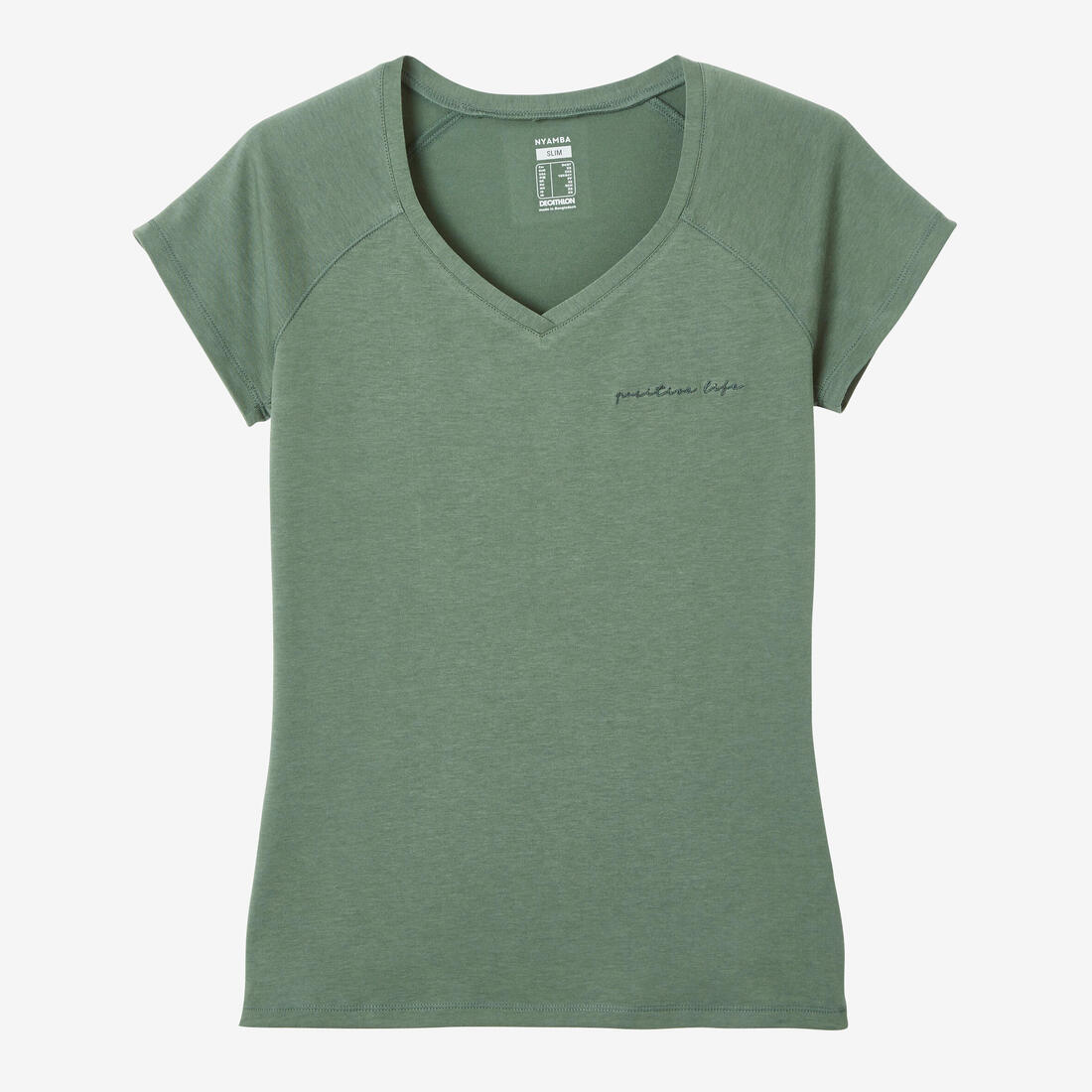 Women's Slim-Fit Fitness T-Shirt 500