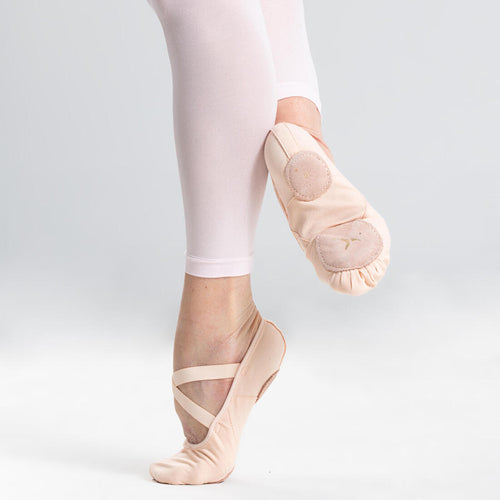 





Stretch Canvas Split-Sole Demi-Pointe Ballet Shoes Size 7 to 7.5 - Salmon